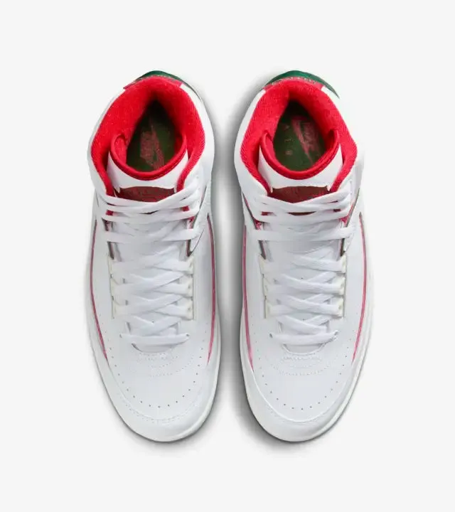 Air Jordan 2 Retro White Fire Red Fir Sail DR8884-101