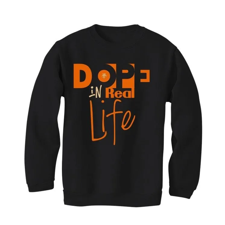 Air Jordan RETRO 1 (Orange black) 2019 Black T-Shirt (Dope in real life)