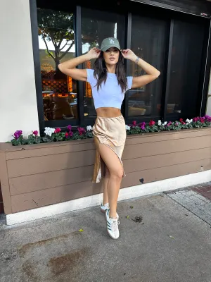 Alexa Slip Skirt- Gold