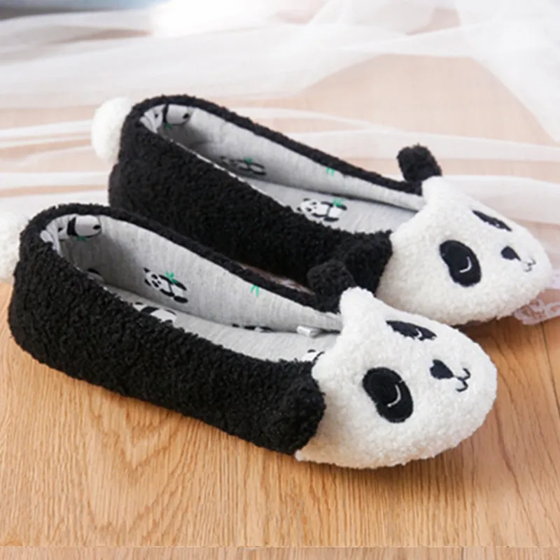 Animal Slippers Spring and autumn Winter home panda home cotton slippers UGG Style