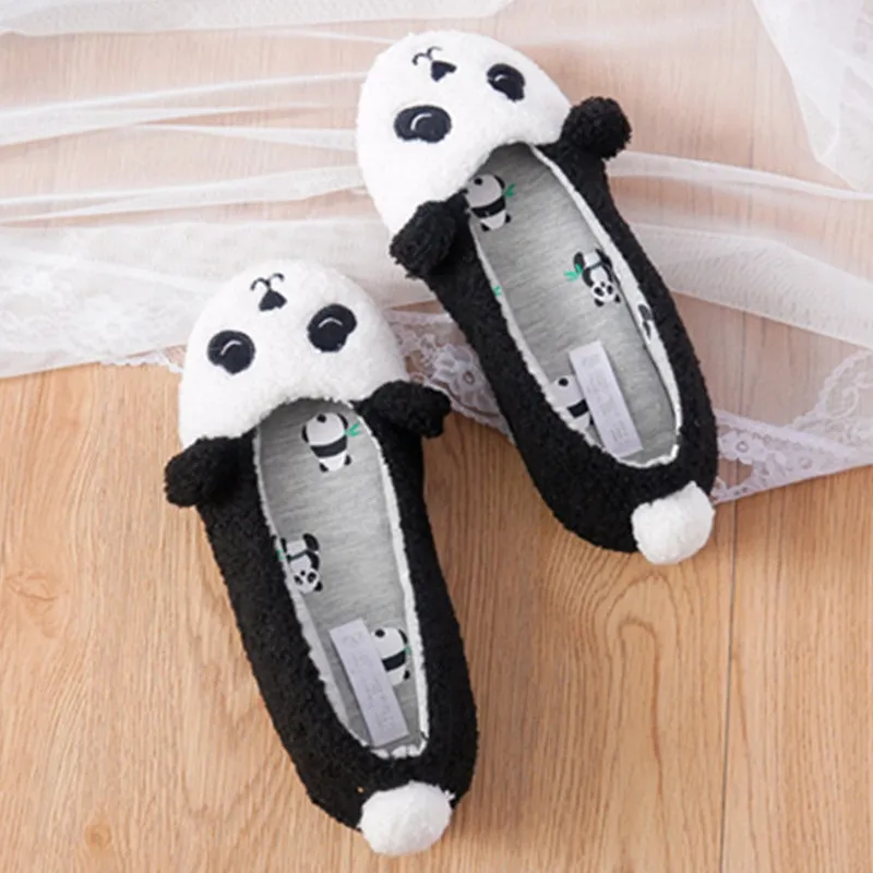 Animal Slippers Spring and autumn Winter home panda home cotton slippers UGG Style