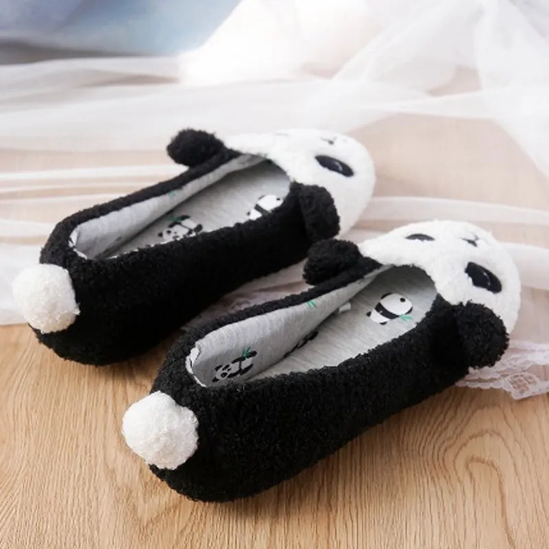 Animal Slippers Spring and autumn Winter home panda home cotton slippers UGG Style