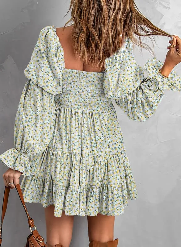 Baby Doll sexy ruffle Off Shoulder Mini Dress