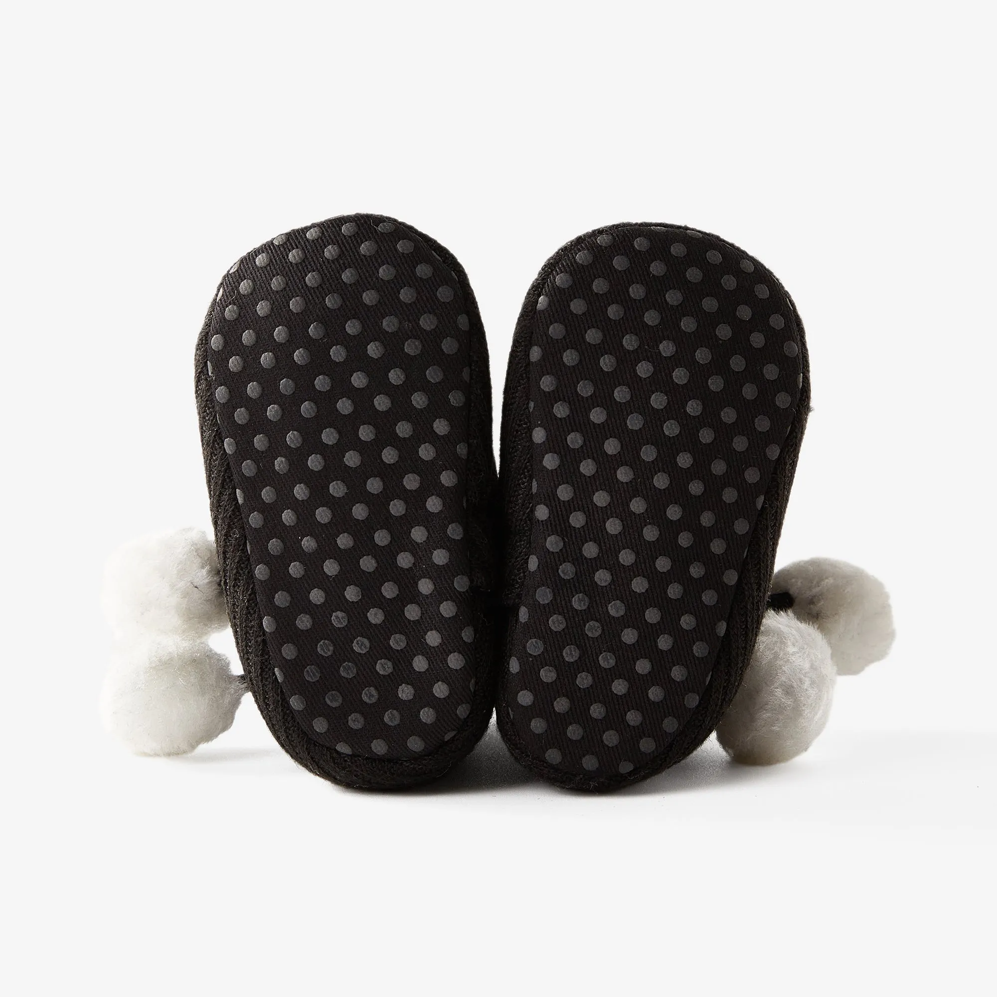 Baby / Toddler Girl Knitted Bowknot Fluff Ball Fleece-lining Prewalker Shoes