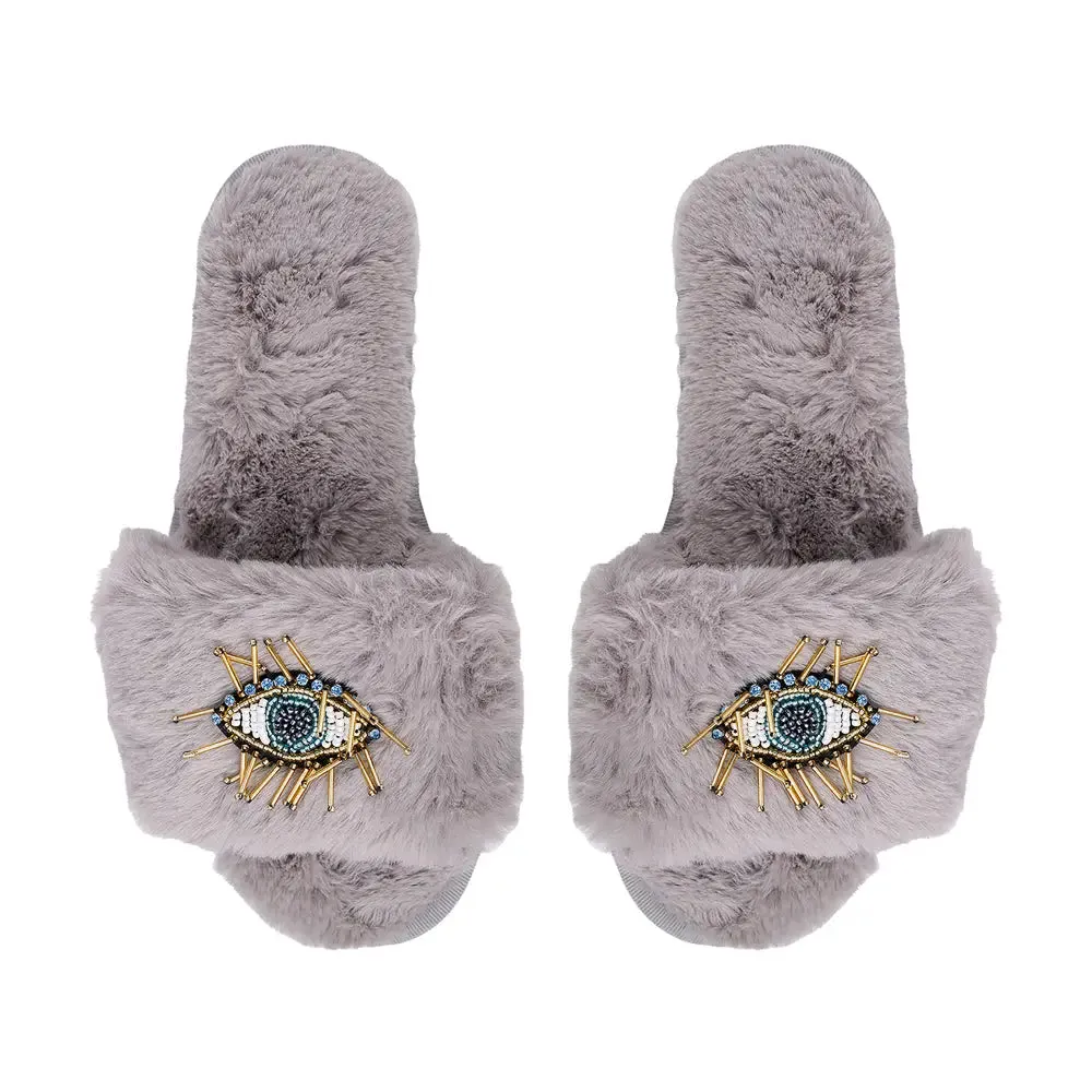 Beaded Eye Slippers