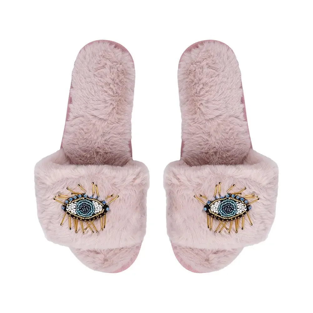 Beaded Eye Slippers