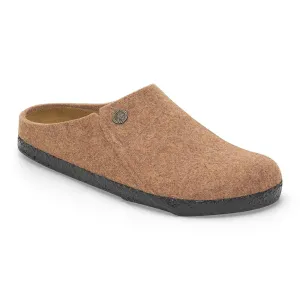 Birkenstock Zermatt Rivet Wool Ladies Toffee Wool Slip On Slippers