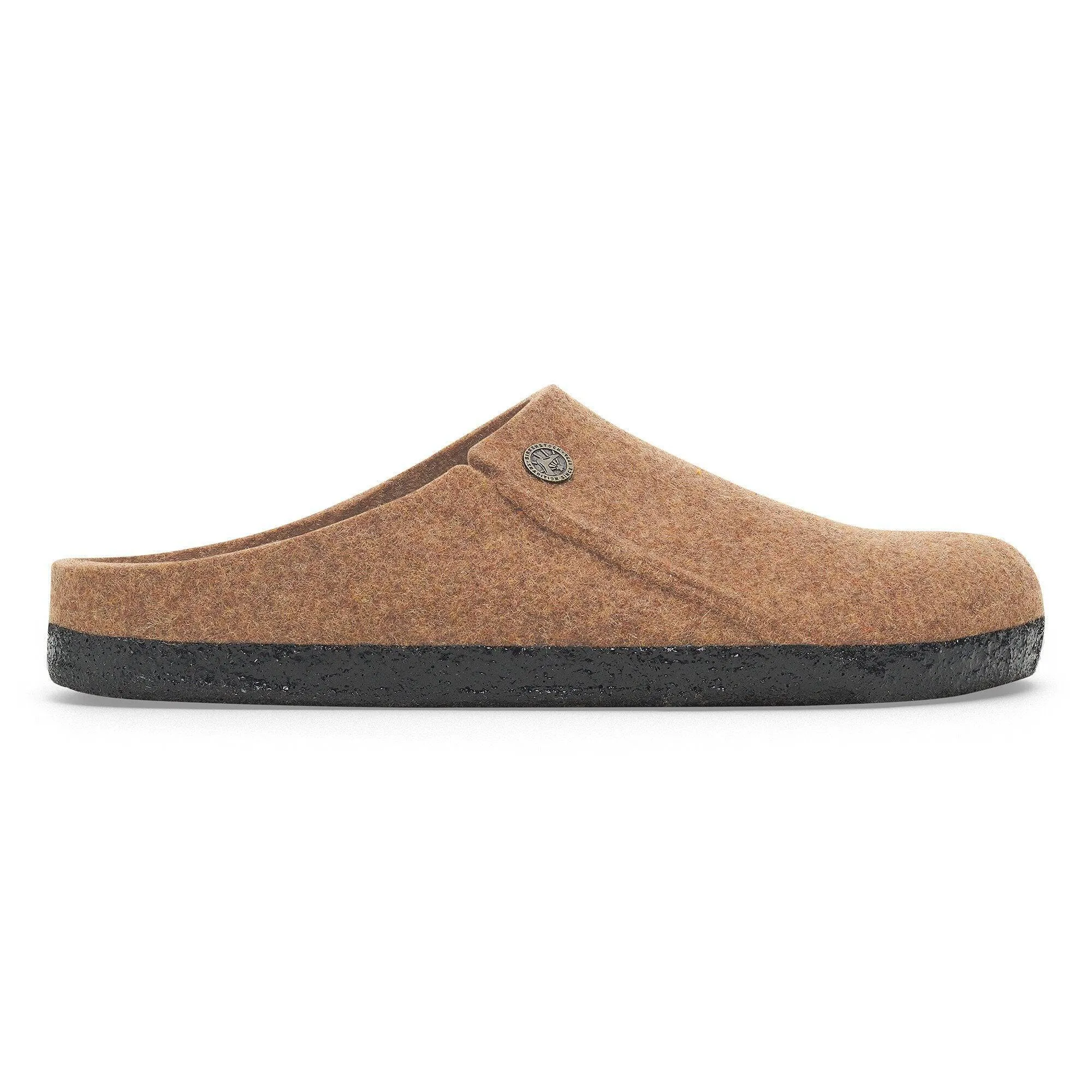 Birkenstock Zermatt Rivet Wool Ladies Toffee Wool Slip On Slippers