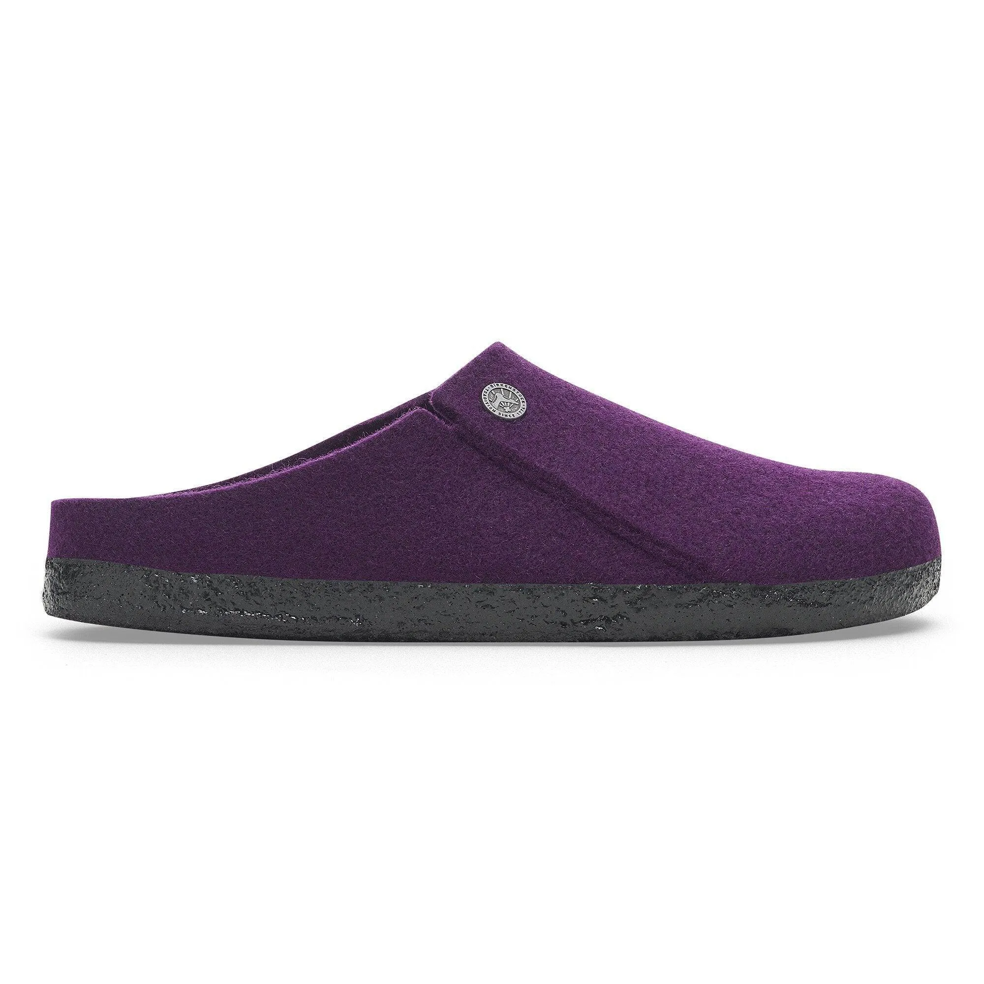 Birkenstock Zermatt Shearling Felt Ladies Acai Textile Slip On Slippers