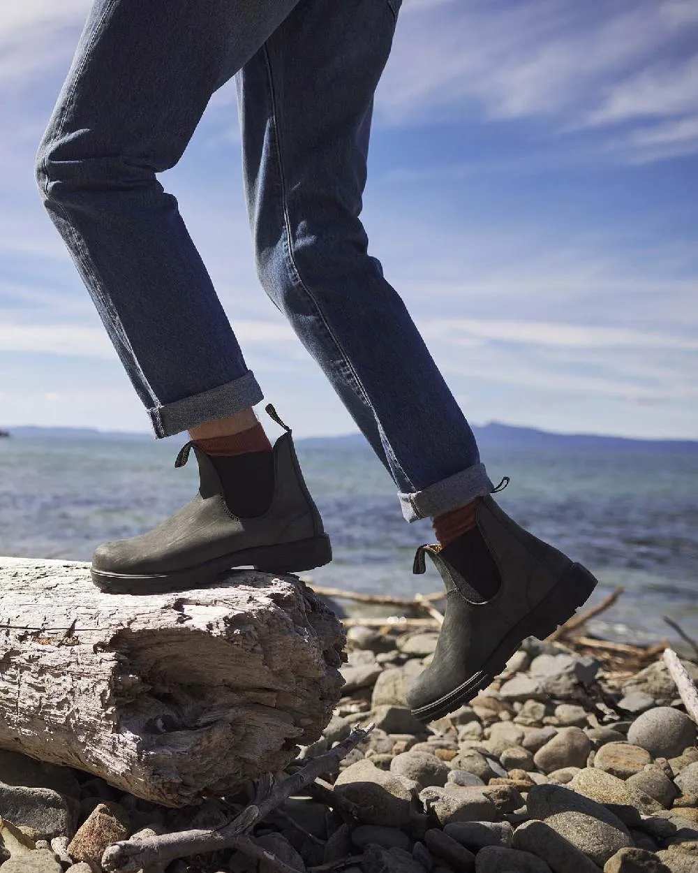 Blundstone 587 Rustic Black Leather Boots
