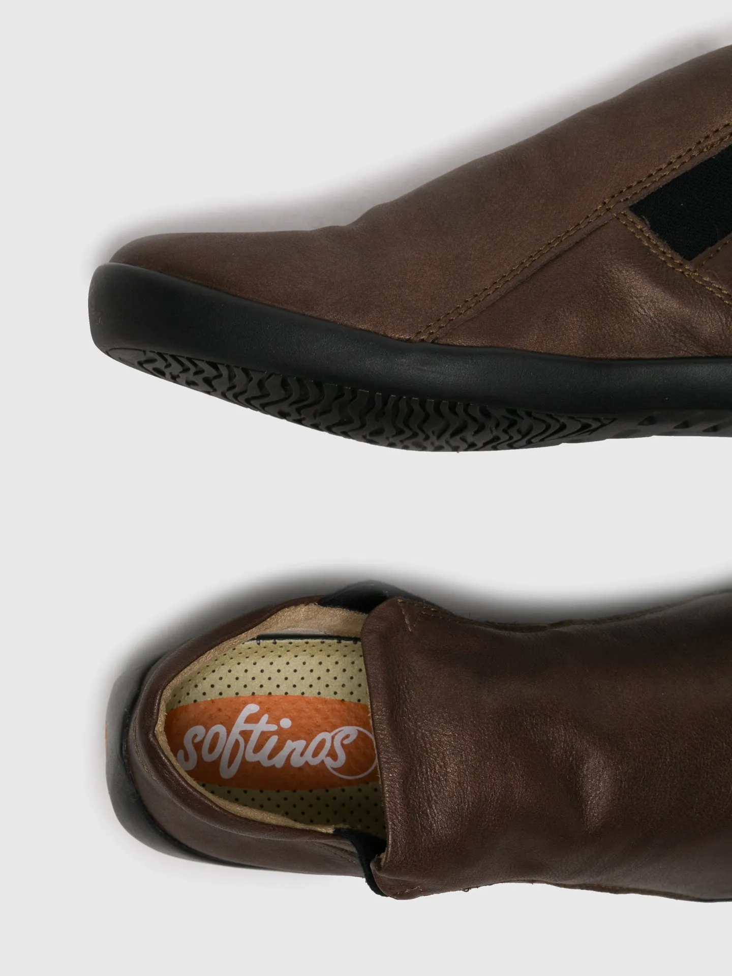 Brown Sock Ankle Boots