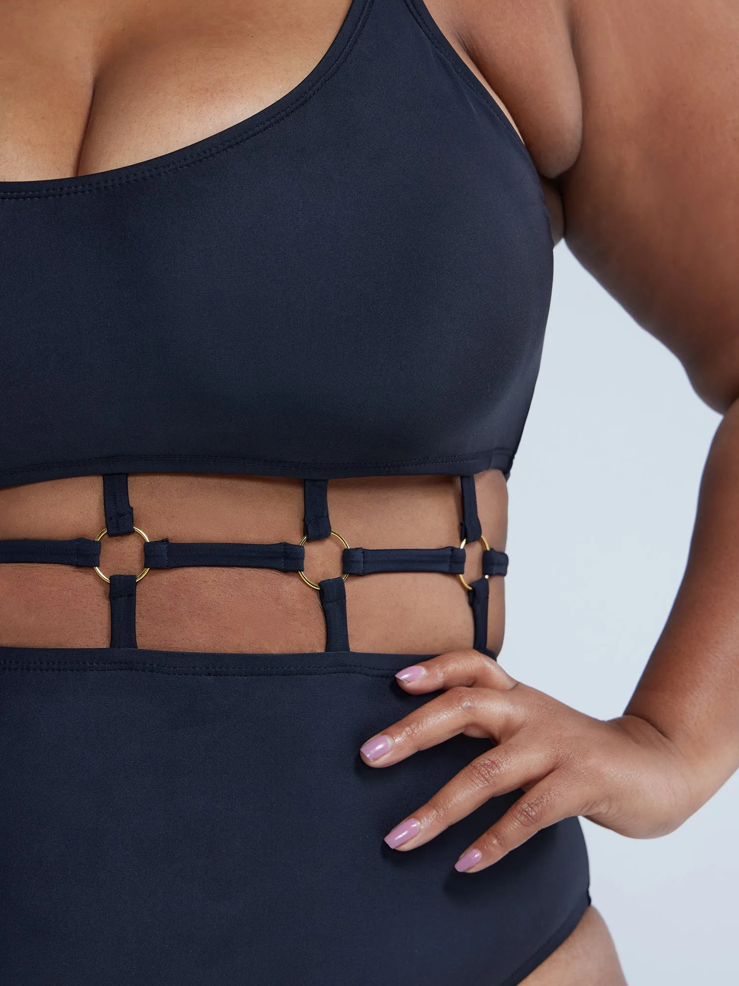 Caged Detail One-Piece Swimsuit