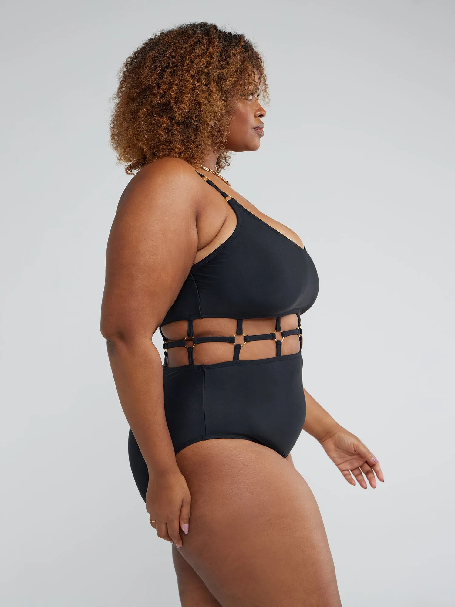 Caged Detail One-Piece Swimsuit