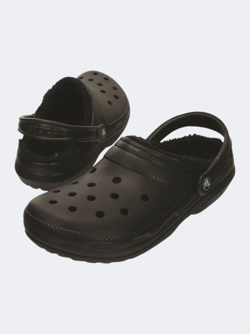 Crocs Classic Lined Clog Unisex Lifestyle Slippers Black