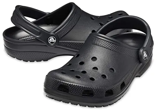 Crocs Unisex-Adult Classic Clogs (Best Sellers), Black, 4 Men/6 Women