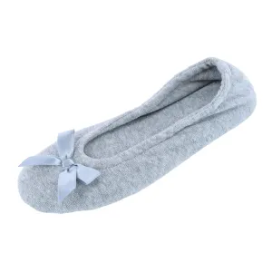 CTM® Women's Terry Ballerina Slipper House Shoe