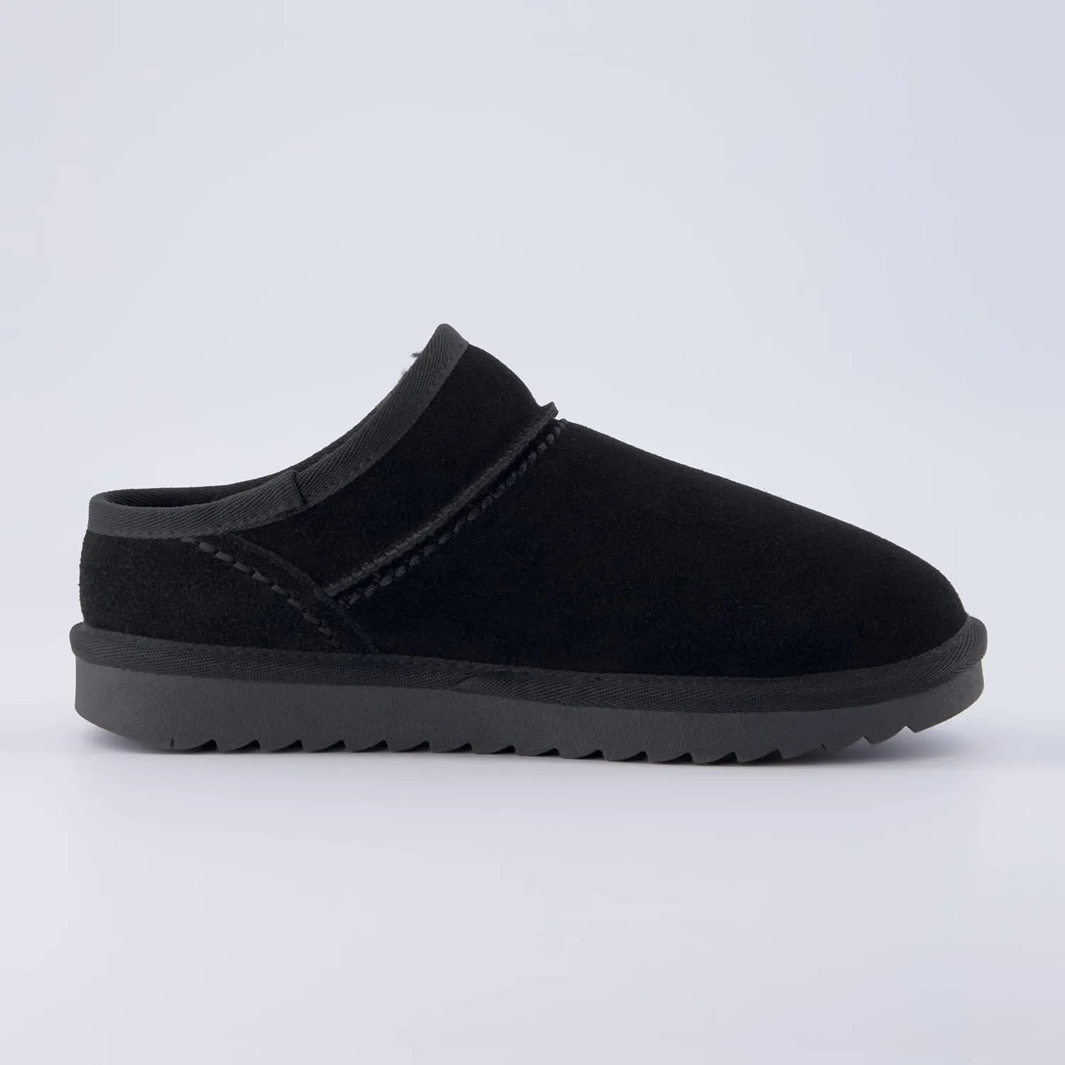 CUSHIONAIRE Women's Hilo 2 Premium Suede Slip-On House Slippers  Clog Slippers for Women, Memory Foam, Faux Shearling, Wide Widths Available