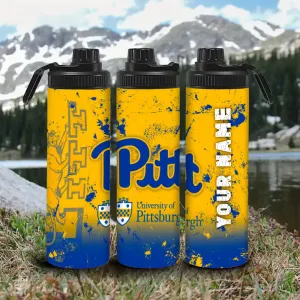 Customized Name University of Pittsburgh Water Bottle