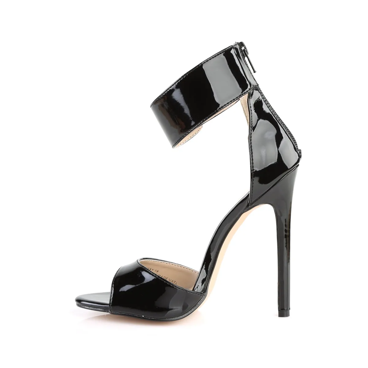 Dual Buckled Ankle Strap Sandals Black