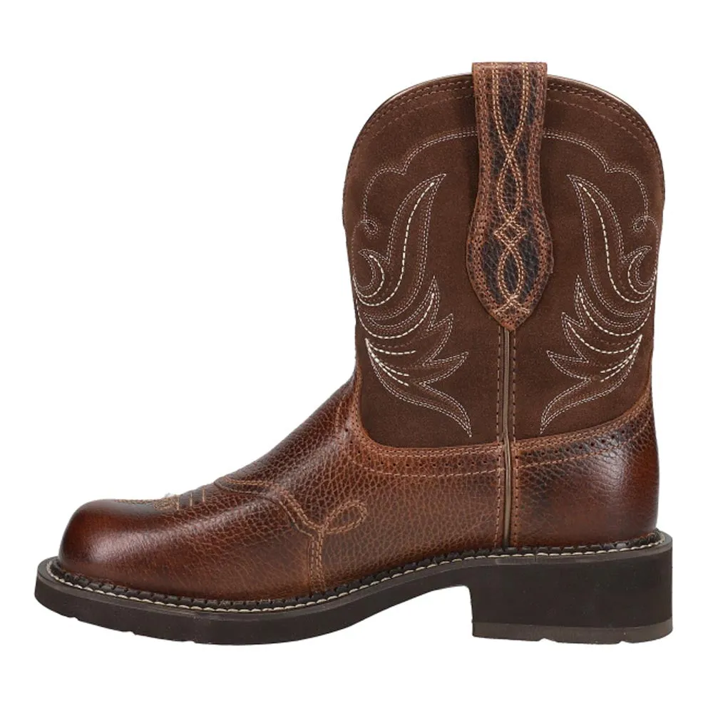 Fatbaby Heritage Dapper Embroidered Round Toe Cowboy Boots