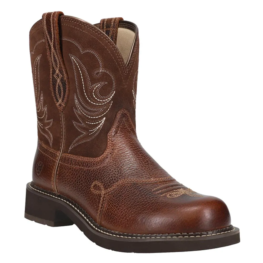 Fatbaby Heritage Dapper Embroidered Round Toe Cowboy Boots