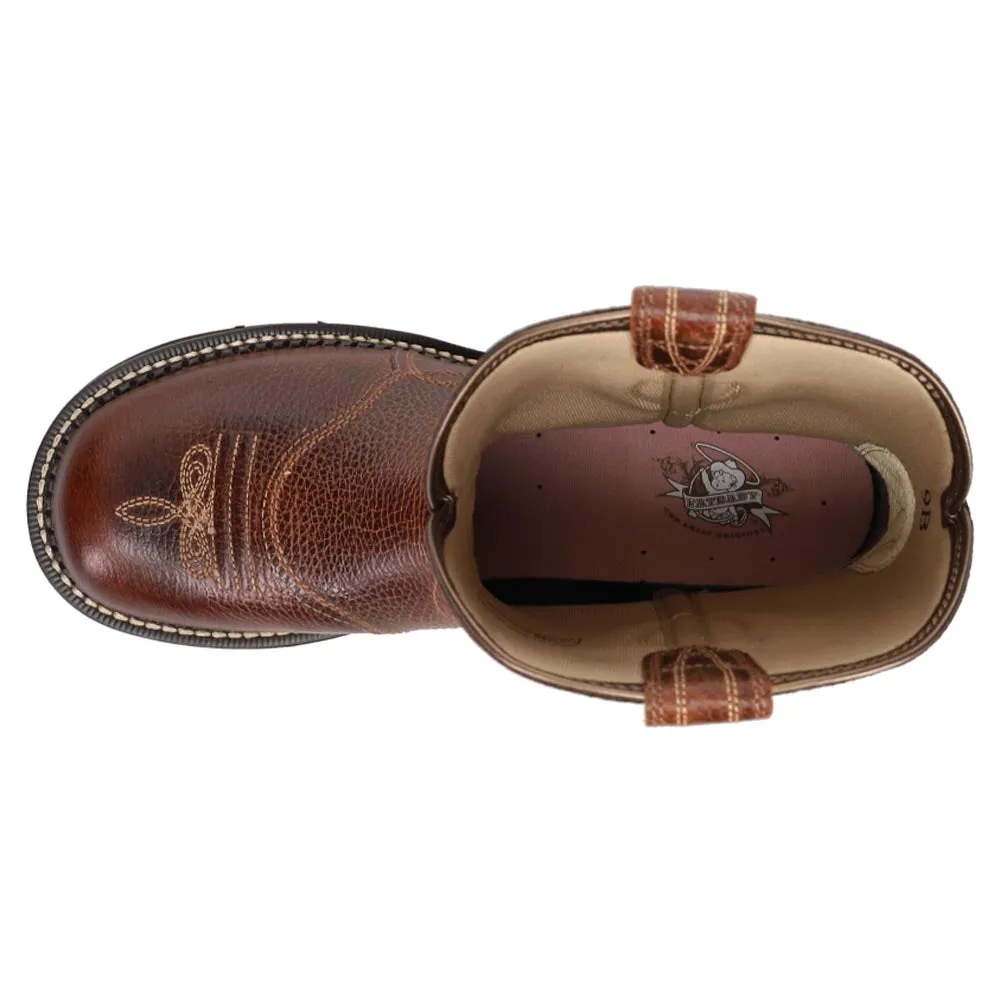 Fatbaby Heritage Dapper Embroidered Round Toe Cowboy Boots