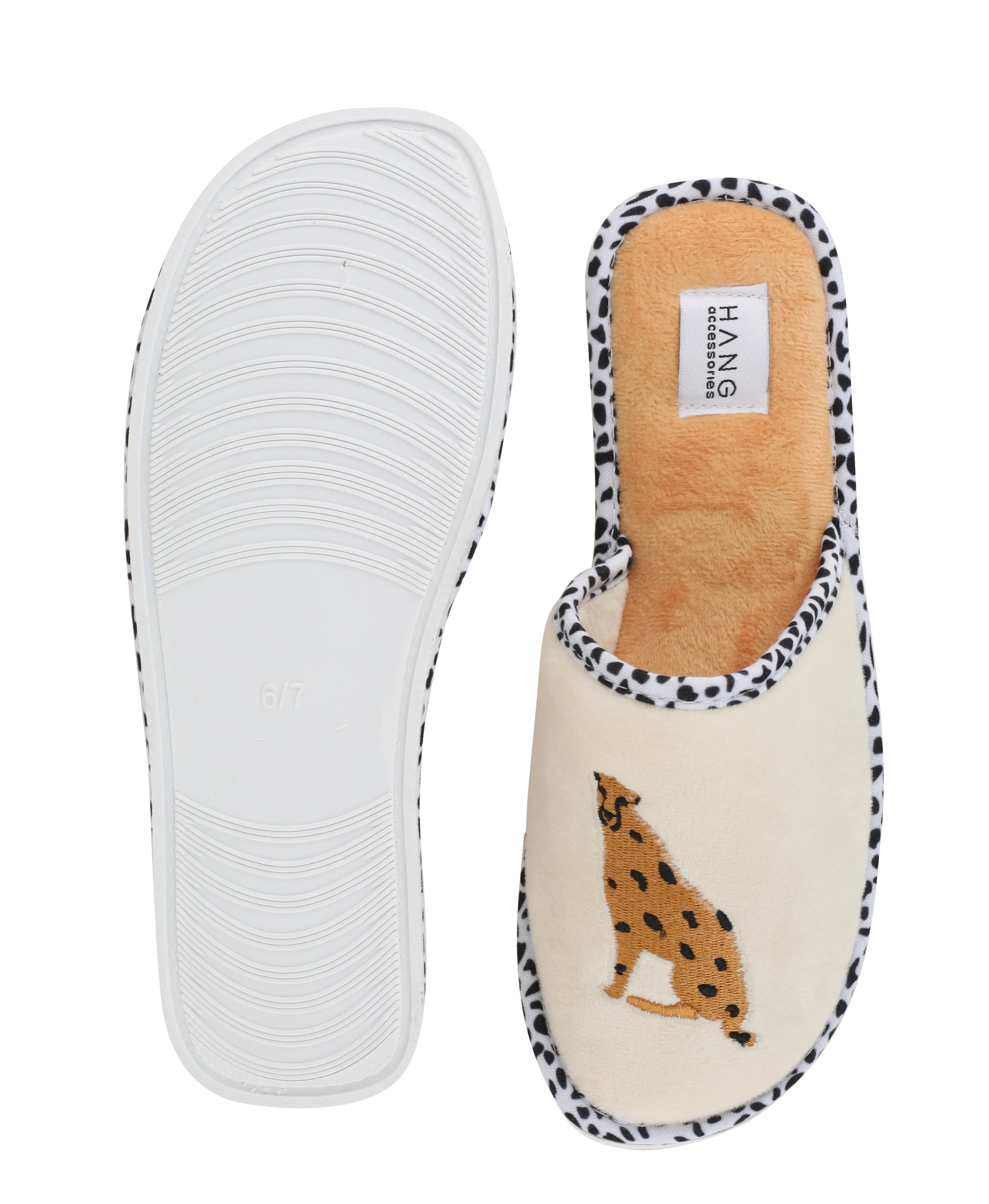 Foldable Travel Slippers Cheetah