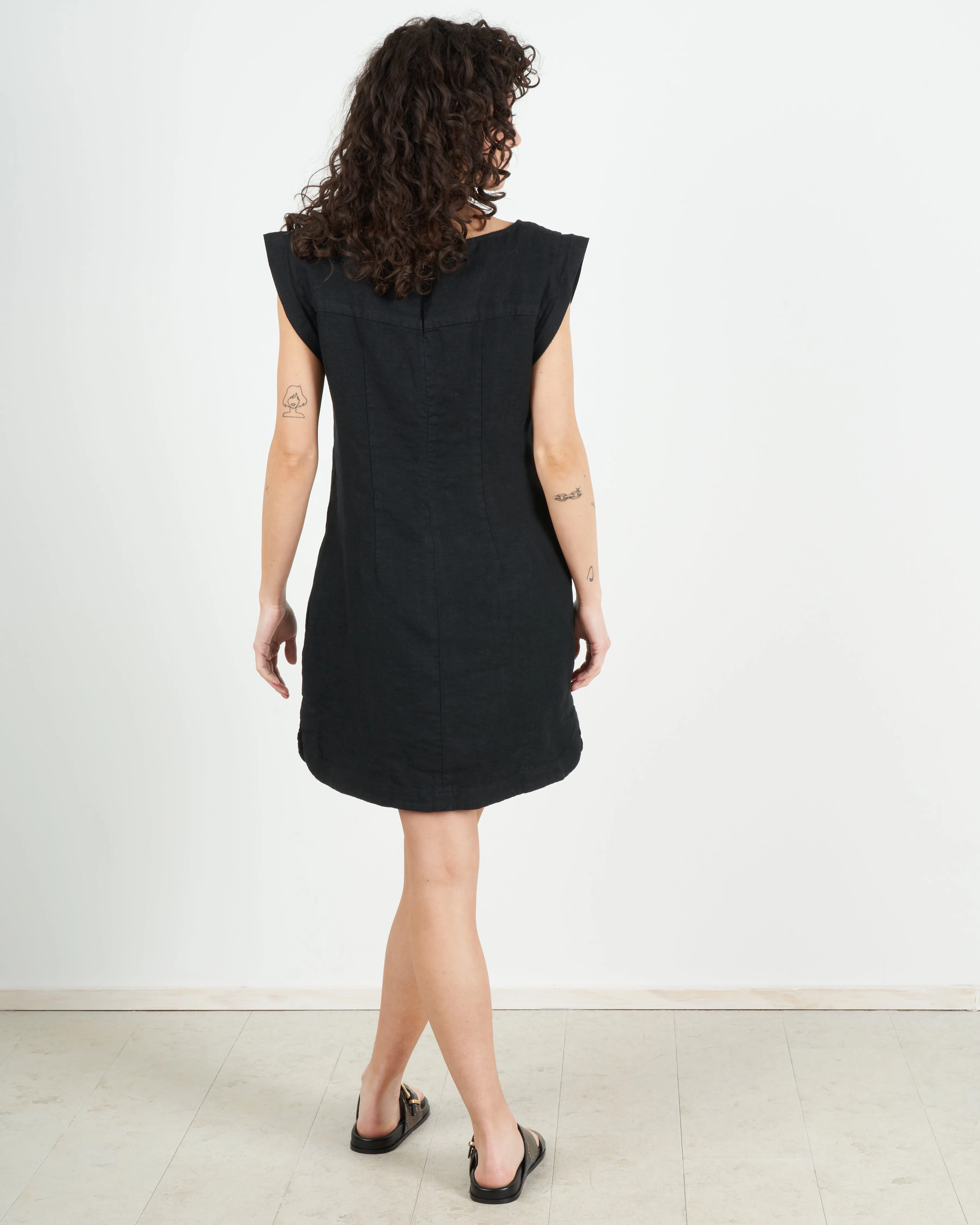 frankfurt mini dress - black