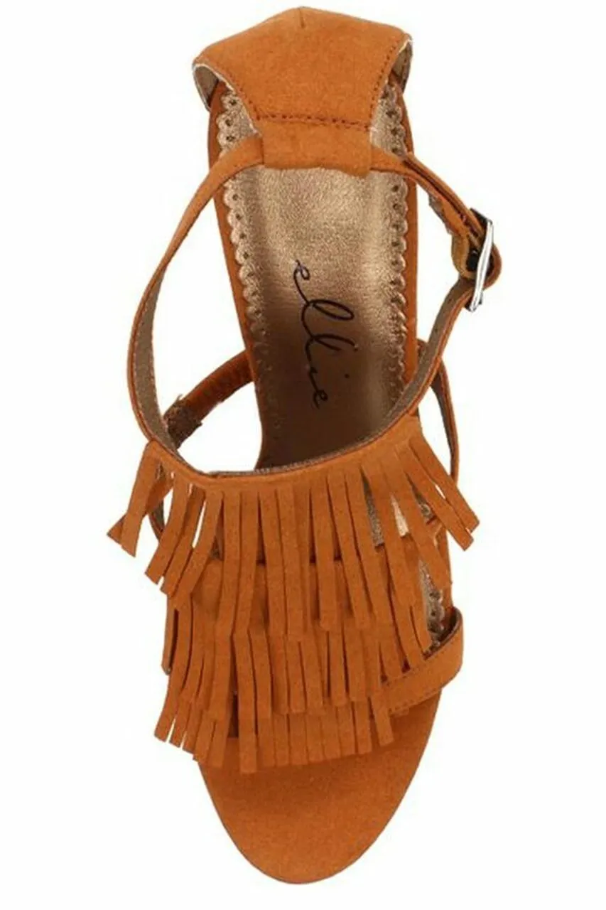 Fringe High Heel Fringe Sandals