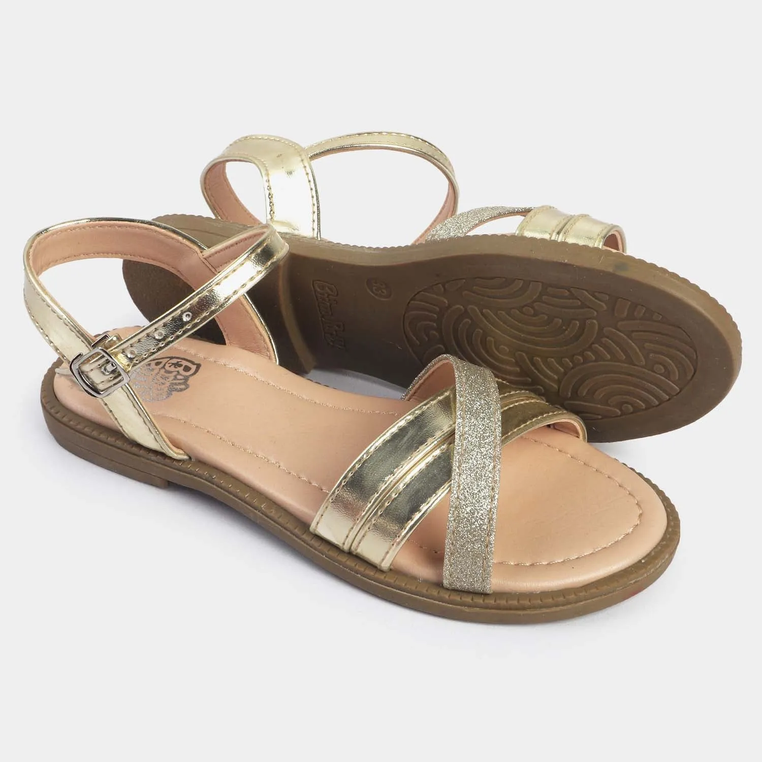 Girls Sandals 456-59-Golden