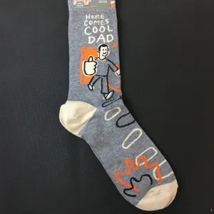 Here Comes Cool Dad Mens Socks