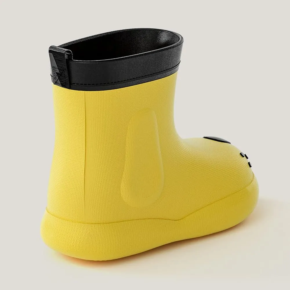 JadeRich Toddler Kids Easy On Waterproof Rain Boots Lightweight Rainboots for Baby Boys Girls