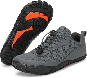 Men's Barefoot Shoes Minimalist Wide Toe Trail Running Shoes Breathable Cross Training Shoe for Gym Climbing Hiking