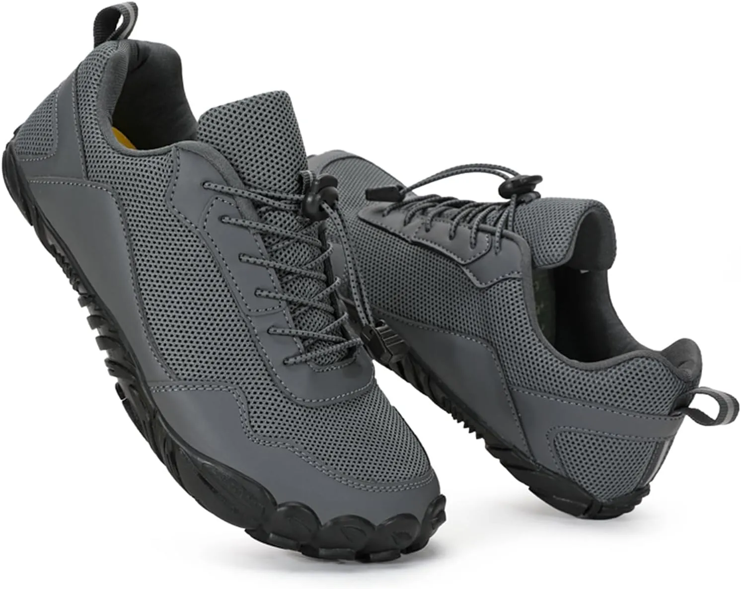 Men's Barefoot Shoes Minimalist Wide Toe Trail Running Shoes Breathable Cross Training Shoe for Gym Climbing Hiking