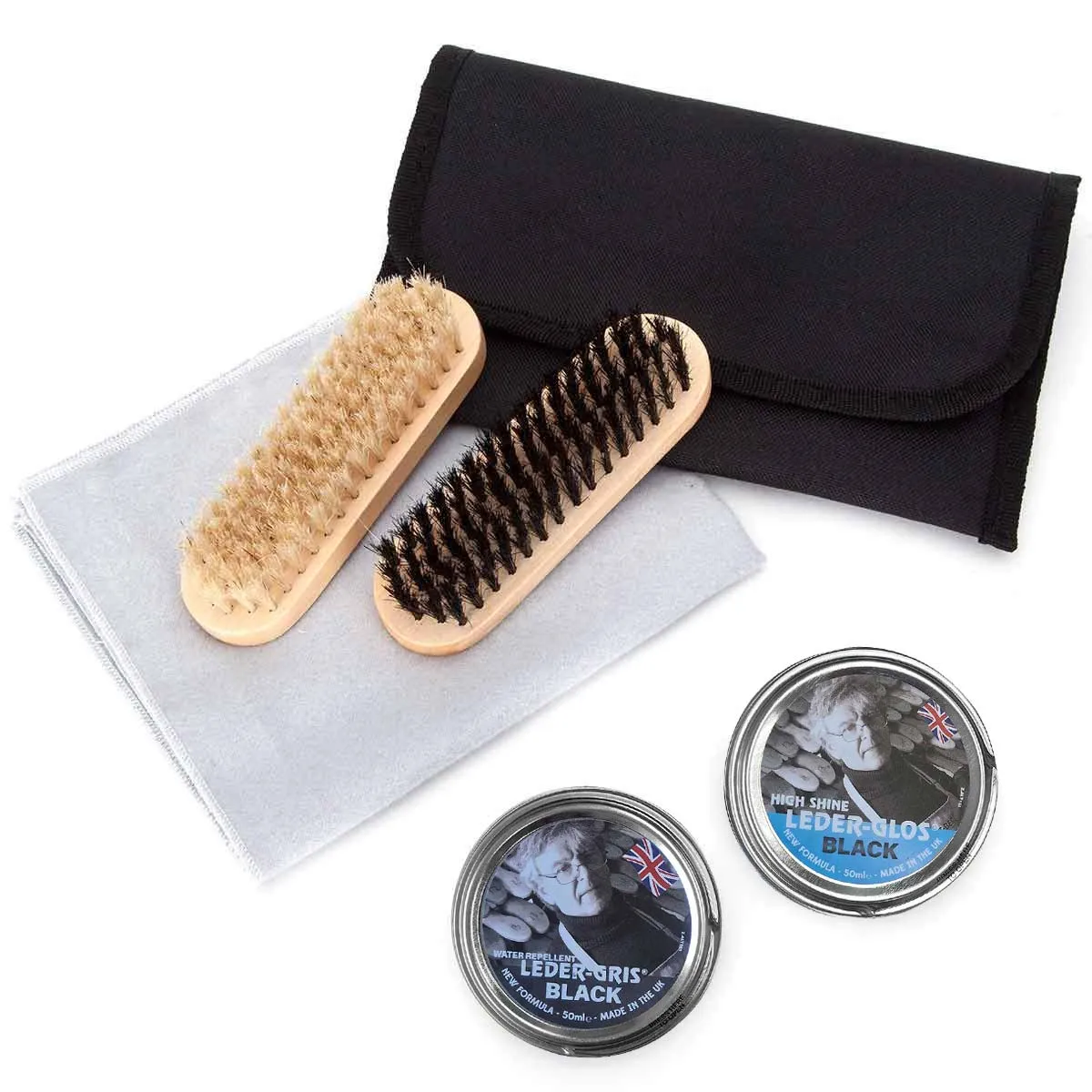Military Boot Polishing Kit - Black & Brown