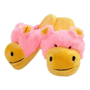My Pillow Pets Neon Hippo Slippers