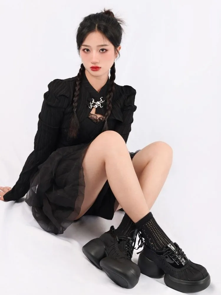 Platform heel short boots【s0000004480】