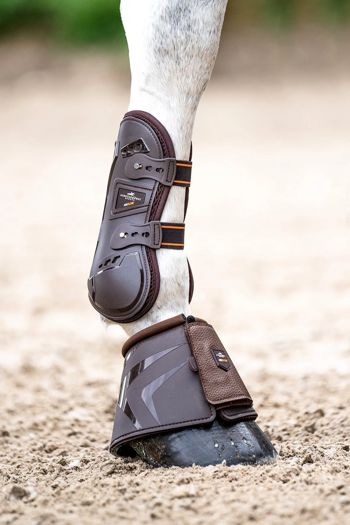 Schockemohle Air Flow Champion Bell Boots, Brown