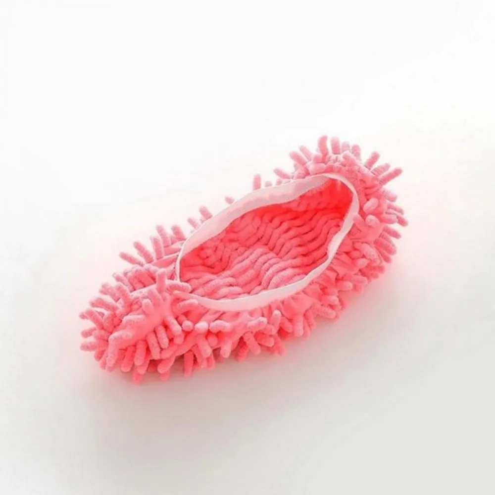 Sensational Pack Of 2 Multi Function Washable Dust Mop Floor Cleaning Slippers