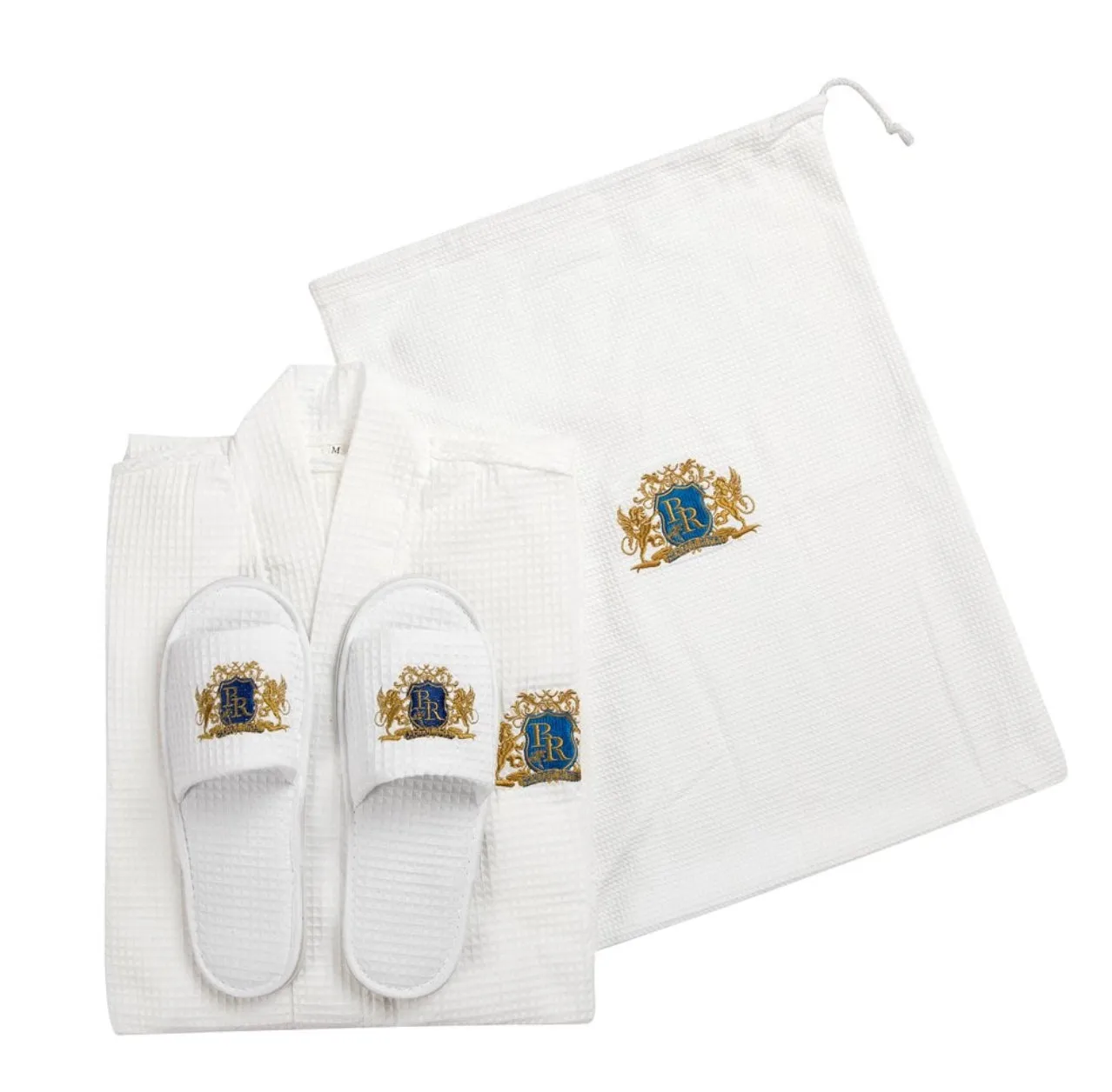 SPA ROBE WAFFLE KIMONO & SLIPPERS