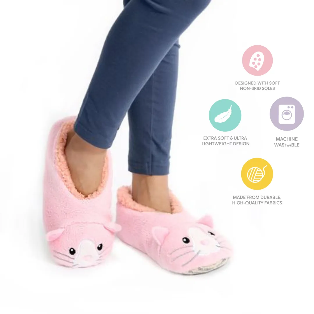 Splosh Women's Pink Cat Slippers