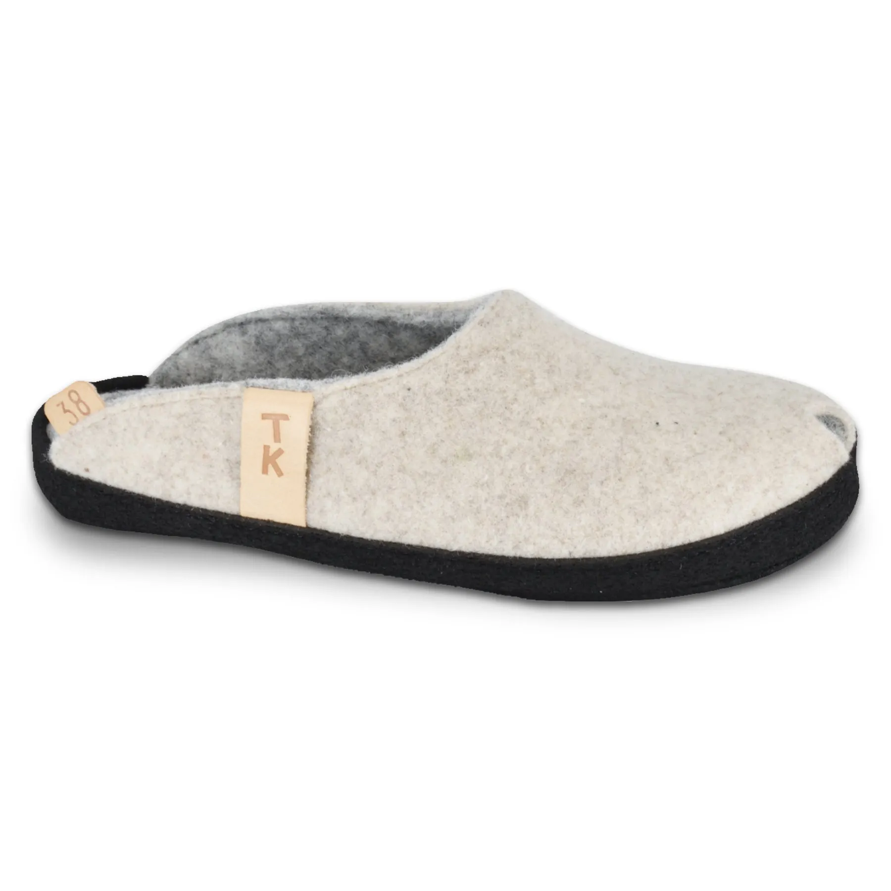 TOKU Brussels Wool Slippers - Natural White