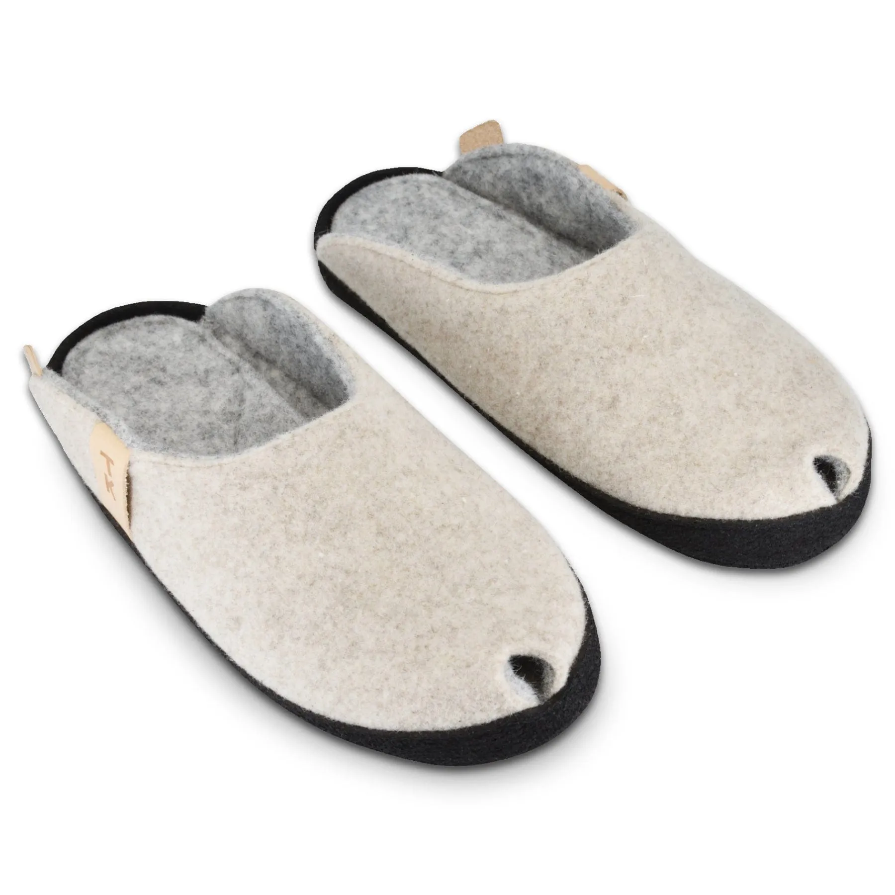 TOKU Brussels Wool Slippers - Natural White