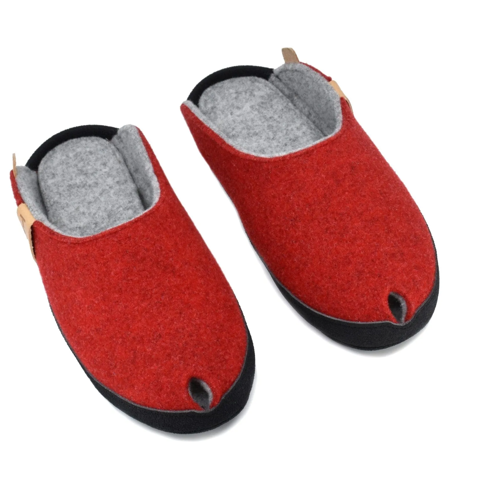 TOKU Brussels Wool Slippers - Red