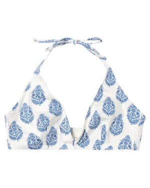 Top Bikini Bralette Gaia a Triangolo con Stampa