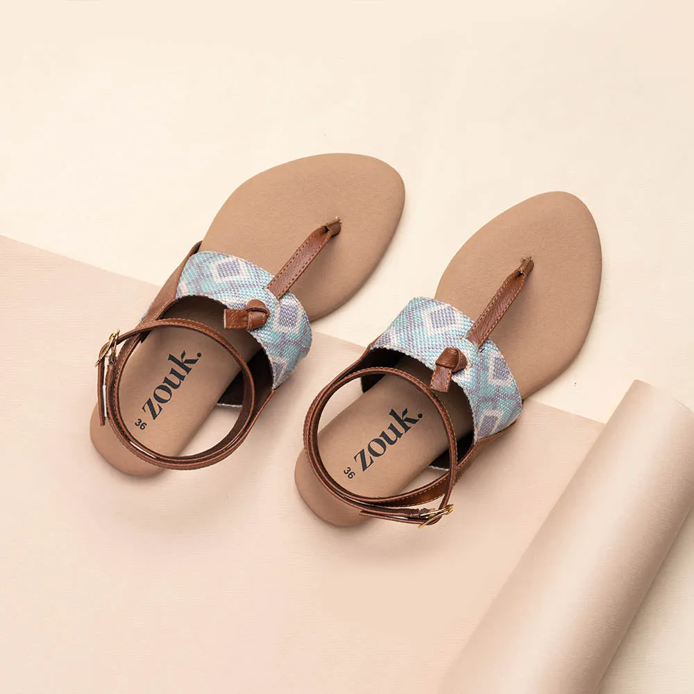 Umaid Diamond T Strap Sandal