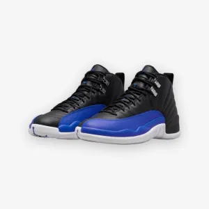 Women's Air Jordan 12 Retro Black Hyper Royal AO6068-004