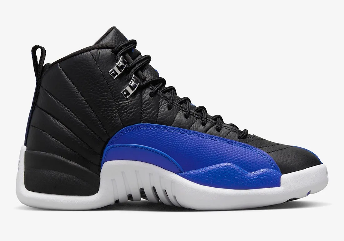 Women's Air Jordan 12 Retro Black Hyper Royal AO6068-004