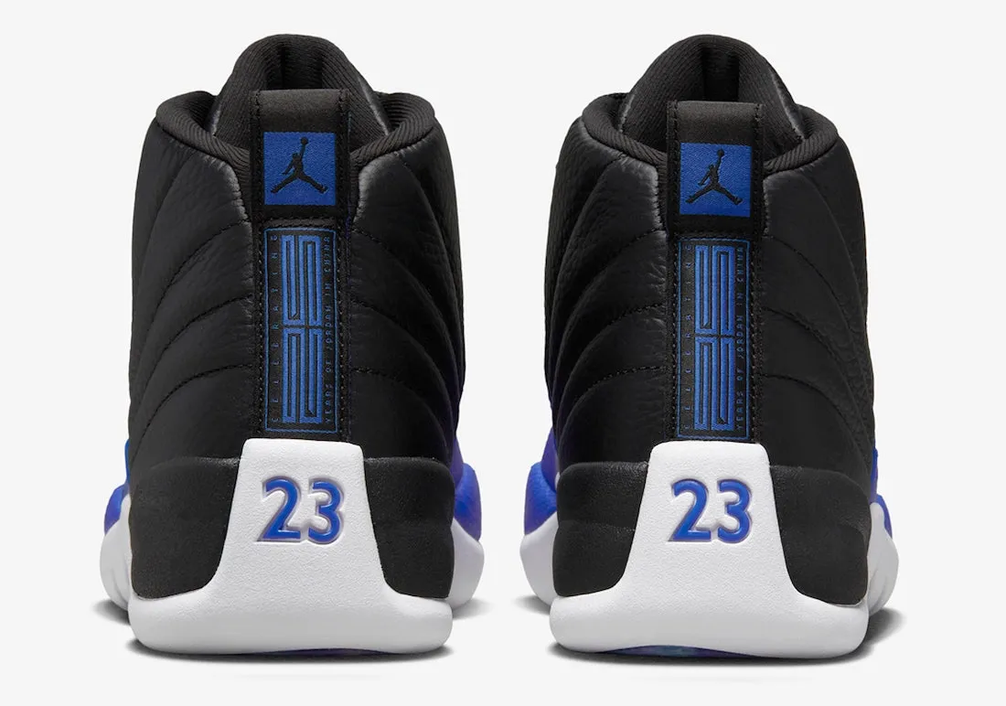 Women's Air Jordan 12 Retro Black Hyper Royal AO6068-004