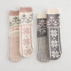 Womens Snowfall Slippers Sock - 2PK
